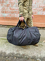 Баул армійський 110 л чорний тактичний, баул-рюкзак чорний