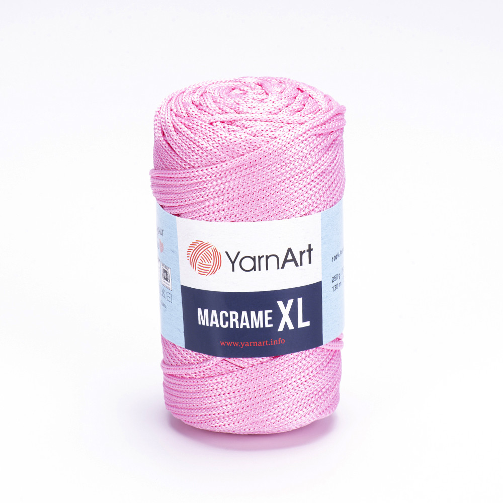 Шнур для макрамі Світло рожевий No147 Yarnart Macrame XL, 250 г, 130 м.