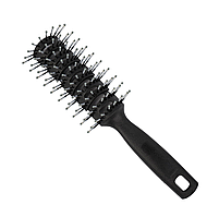 Щітка тунельна Hots Professional Vent Brush Black & Grey (HP21005-BLK), фото 2