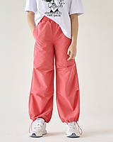 2136кор Літні штани карго для дівчинки коралові тм BossKids