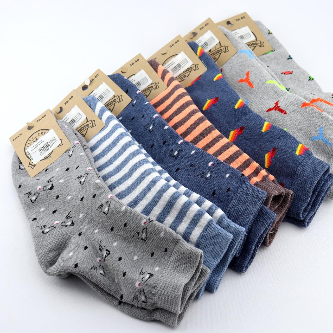 4324-23/25 4324 Шкарпетки жіночі, підліткові махра, в асортименті розмір 23-25