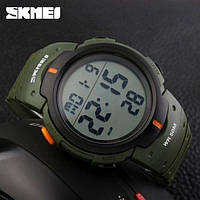 Часы мужские спортивные SKMEI 1068AG | Армейские часы | Военные мужские наручные JV-526 часы зеленые qwe