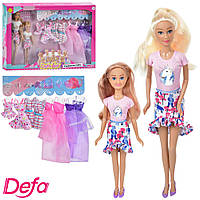Лялька з вбранням DEFA 8447 донька, сукні 8 шт., аксесуари, 2 види, кор., 46,5-32-5,5 см.