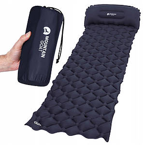 Килимок (каремат) надувний Mountain Goat 190 x 58 x 5 см MG0012 Navy Blue Poland