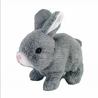 М'яка інтерактивна іграшка плюшевий Pitter patter pets Кролик, звук, світиться, грає музика Сірий