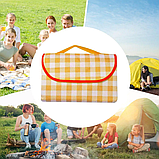 Килимок для пікніка Slide B водонепроникний складаний 147x200 см Жовтий K-18-Yellow, фото 4