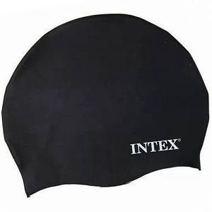 Дитяча шапочка для плавання Intex, універсальна, розмір M. силікон, Чорний (55991 Black-RT)