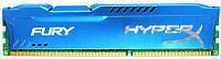 Оперативная память для компьютера Kingston HyperX FURY Blue 8Gb DDR3 1600 MHz, HX316C10F/8 для AMD