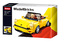 Конструктор SLUBAN M38-B1097 "Model Bricks": Машинка жовта, 290 дет.