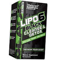 Липо 6 жиросжигатель очищение и детокс Nutrex Lipo-6 Black Cleanse & Detox 60 капс (02152026) z19-2024