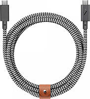 Кабель USB-C to USB-C Native Union Belt Cable Pro 240W Zebra (2.4 m) (BELT-PRO2-ZEB-NP)