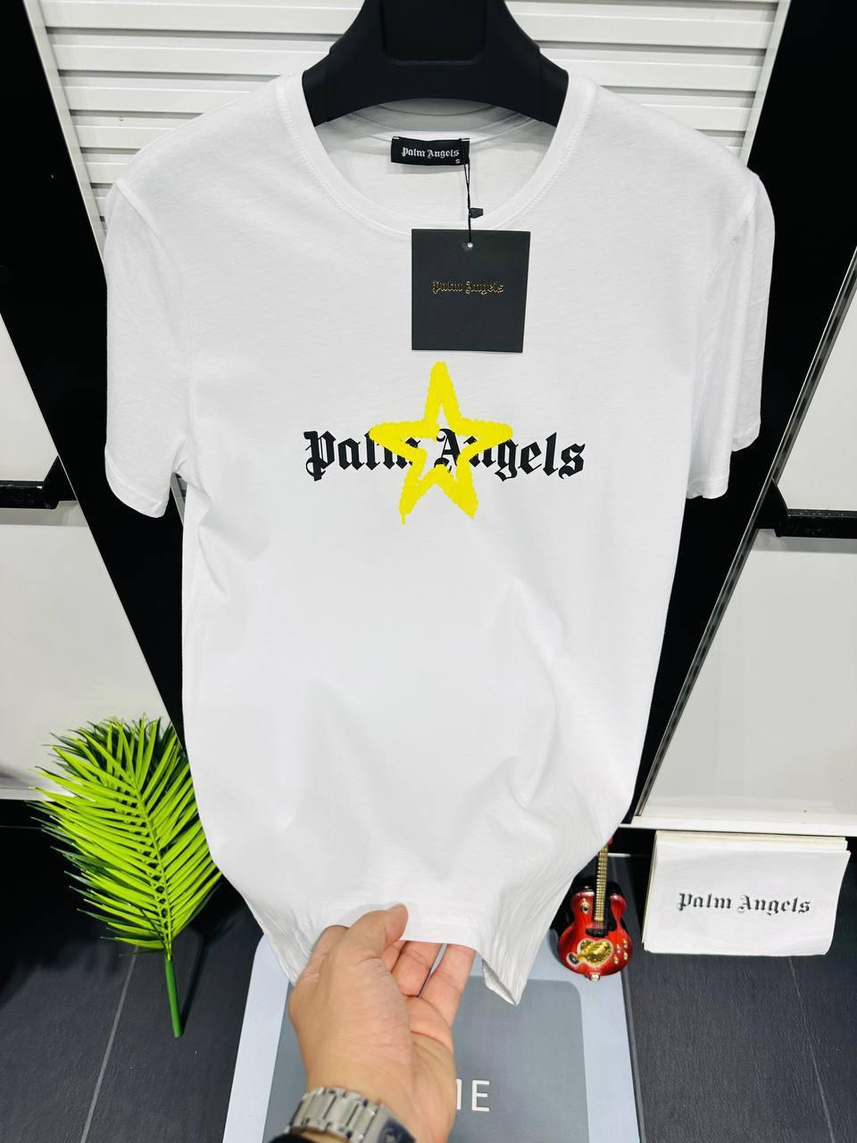 Чоловіча футболка PALM ANGELS D12022 біла M L XXL