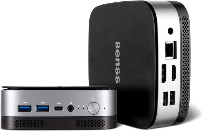 Мини-ПК Benss с ОС Windows 10 Pro, 8 ГБ DDR4/256 ГБ Intel N5095 Уценка ...