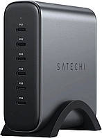 Мережевий зарядний пристрій Satechi 200W USB-C 6-Port PD GaN Space Gray (ST-C200GM-EU)