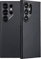 Чохол-накладка Pitaka MagEZ Case 4 Twill Black/Grey для Samsung Galaxy S24 Ultra (KS2401U)