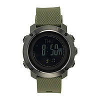 M-Tac часы тактические мультифункциональные Olive, военные влагозащитные часы олива, мужские наручные часы