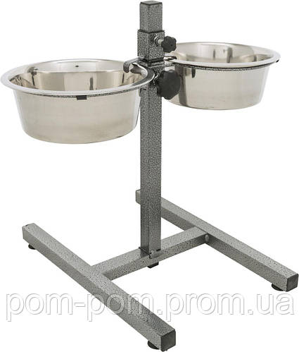 Стойка с мисками для собак Trixie 2 x 2,8 л / 24 см, h=50 см d (ID ...