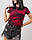 Жіноча футболка рубчик з ефектом тай-дай норма і батал, фото 2