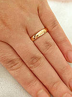 Позолоченные Обручальные Кольца "Классические" ширина 4мм, Обручалки. Позолота