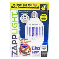 Светодиодная лампа уничтожитель комаров насекомых 2 в 1 ZAPPLIGHT