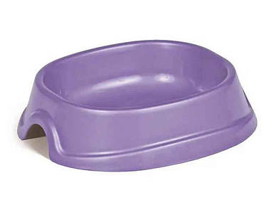 Миска для тварин (собак/котів) пластикова Модерн №1 300мл світло-фіолетова ТМ ПРИРОДА FG