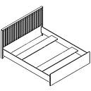 Спальня комплект з ЛДСП Брус Gerbor Дуб сонома/Німфея альба, фото 7