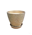 Горщик для квітів керамічний Люкс Перламутр "Олівка" 3 літра