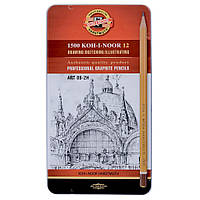 Карандаш графитный Koh-i-Noor 1502.II Art, 8В-2Н, 12 шт. (1502012008PL) мрія(М.Я)