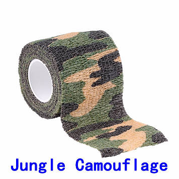 Стрічка камуфляжна JUNGLE ВУДЛАНД CAMOUFLAGE еластична для камуфлювання зброї, оптики