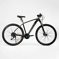 Велосипед спортивный Corso MAGNUS 29" 27 скоростей 21" Black (138309) z118-2024