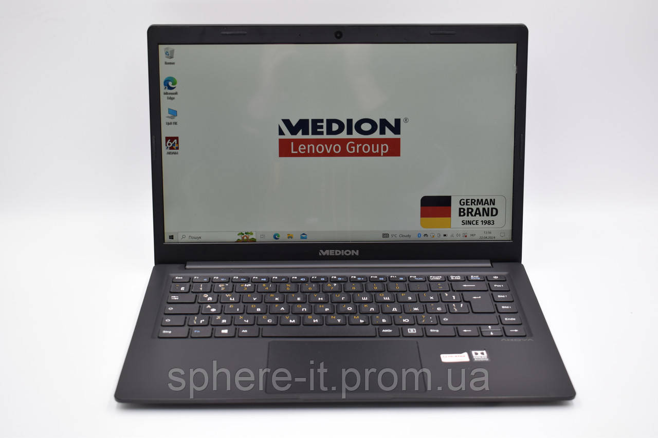 Ультрабук 14" Medion (Lenovo Group) Celeron N5000 RAM 4 ГБ SSD 128 ГБ IPS FullHD Металевий корпус - фото 1 - id-p1979666025