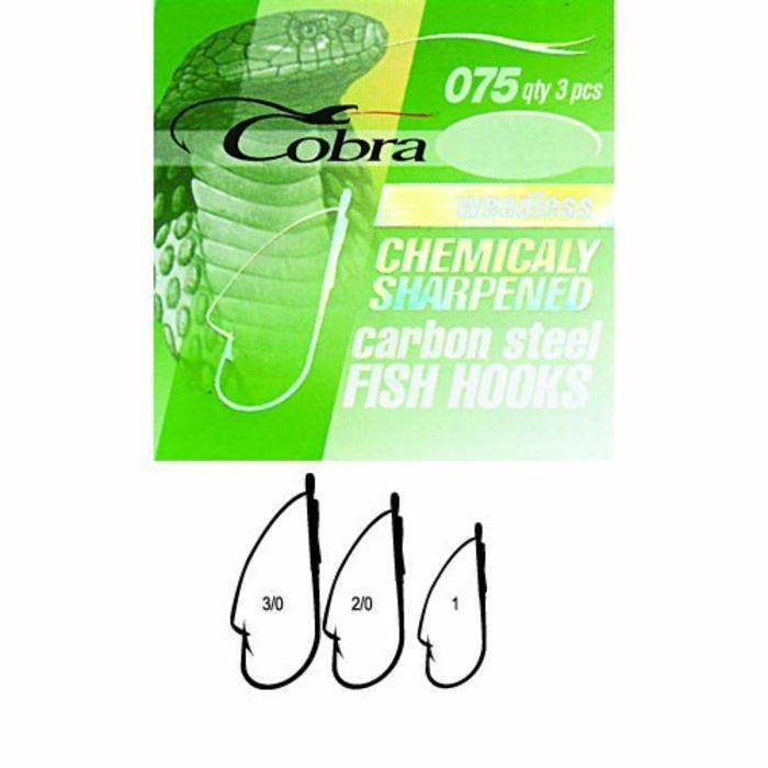 Гачок Cobra WEEDLESS (серія075 / К020) 3шт (CA127)