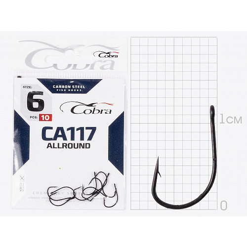 Гачки Cobra ALLROUND серія CA117 розмір 012 10шт