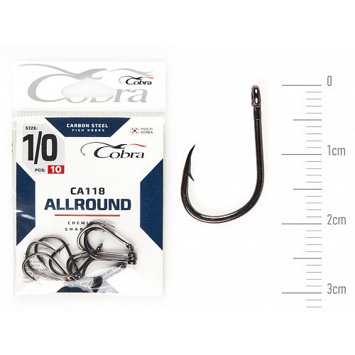 Гачки Cobra ALLROUND серія CA118 розмір 001 10шт