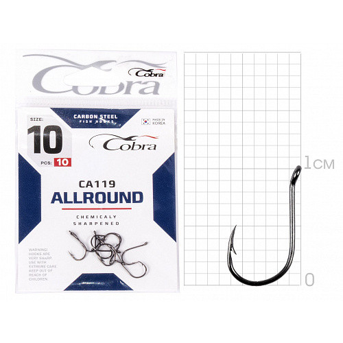 Гачки Cobra ALLROUND серія CA119 розмір 010 10шт