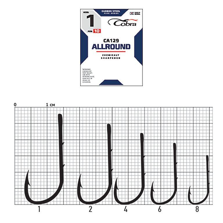 Гачки Cobra ALLROUND серія CA129 розмір 010/0 2шт
