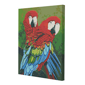 Картина за номерами Riviera Blanca Червоні ара (40x50) (ВА-0009)