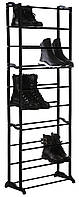 Стойка для обуви RIAS DL73 Amazing Shoe Rack 51х24х140 см Black (3_00993) EV, код: 7889629