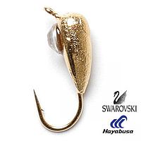 Мормышка вольфрамовая LJ "Нимфа" Swarovski с петлей, 5мм, 1,8г/ *5 шт.