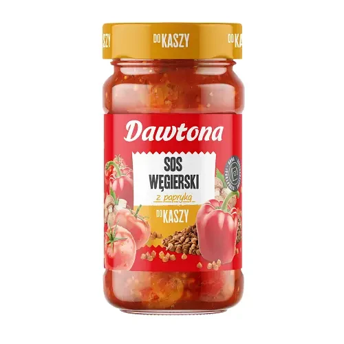 Соус томатний із паприкою Dawtona, 520г, Польща, соус для каш