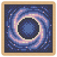 Алмазна мозаїка Чорна діра DMW-008 (10 х 10 см) ТМ Алмазна мозаїка