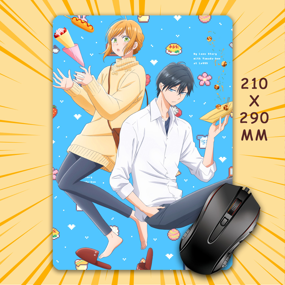 Килимок для мишки А4 - 210x290 мм Yamada-kun to Lv999 no Koi wo Suru / Закохалася Lv999 в Ямаду 004