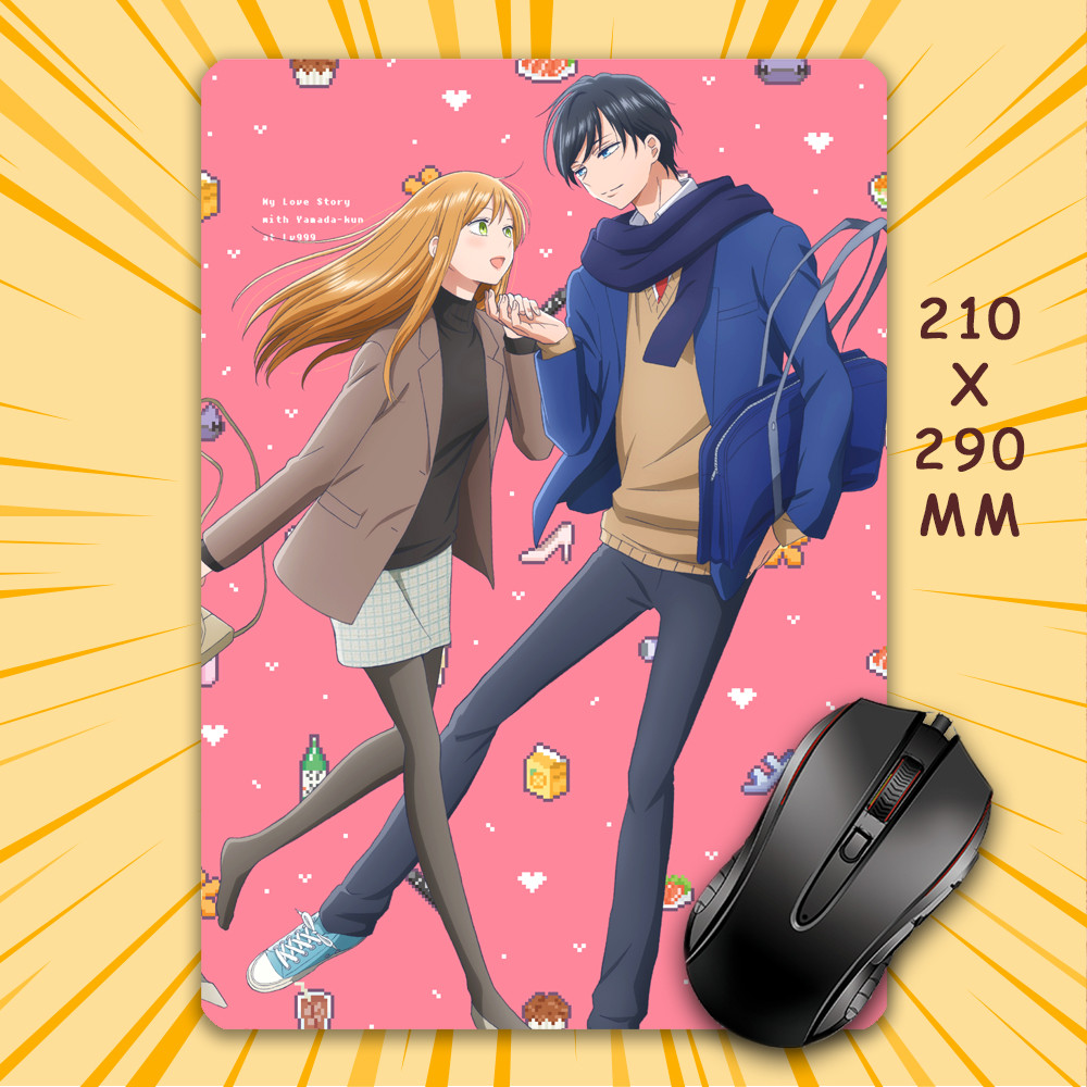 Килимок для мишки А4 - 210x290 мм Yamada-kun to Lv999 no Koi wo Suru / Закохалася Lv999 в Ямаду 007