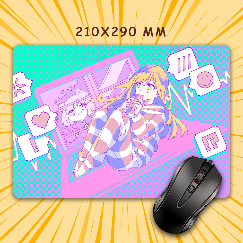 Килимок для мишки А4 - 210x290 мм Yamada-kun to Lv999 no Koi wo Suru / Закохалася Lv999 в Ямаду 009