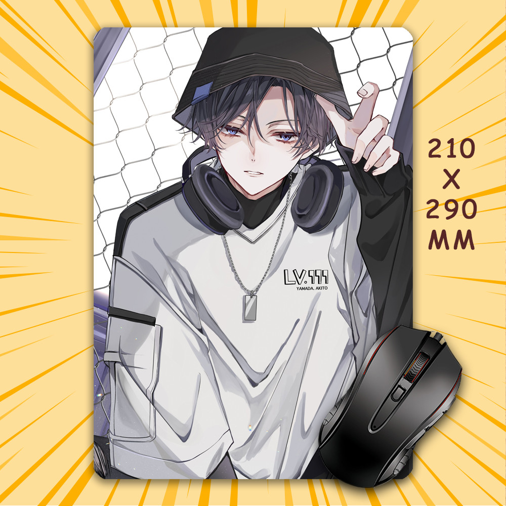 Килимок для мишки А4 - 210x290 мм Yamada-kun to Lv999 no Koi wo Suru / Закохалася Lv999 в Ямаду 019