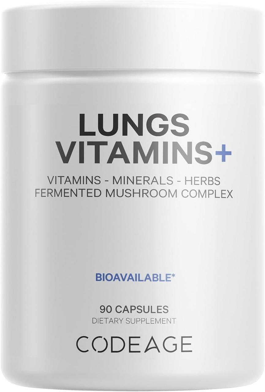 CodeAge Lungs Vitamins / Вітаміни для підтримки легень 90 капсул, фото 1