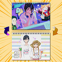 Скетчбук А5 48 арк. 150 гр.м² Yamada-kun to Lv999 no Koi wo Suru / Закохалася Lv999 в Ямаду 010