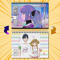 Скетчбук А5 48 арк. 150 гр.м² Yamada-kun to Lv999 no Koi wo Suru / Закохалася Lv999 в Ямаду 013