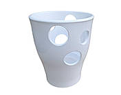 Горщик для квітів керамічний Орхідейниця глянець "Білий" 1.5 літра