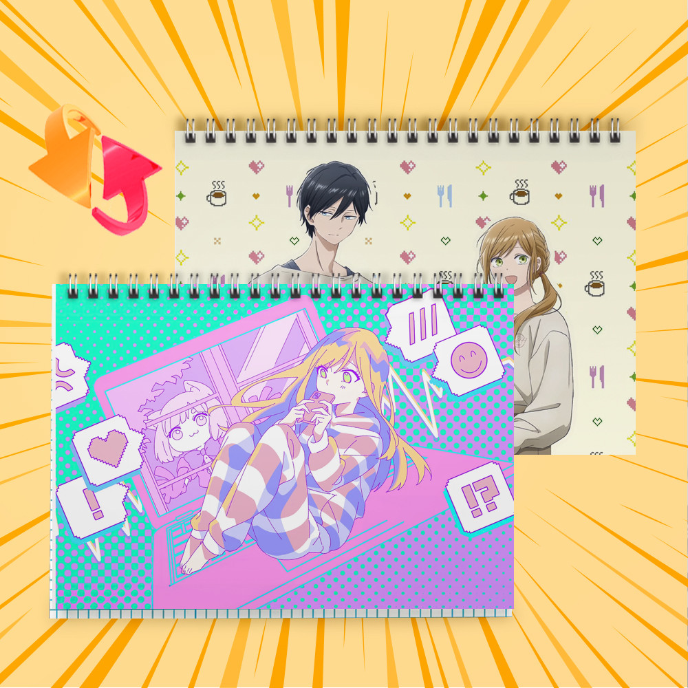 Зошит А5 48 арк. на пружині у клітинку 60 гр.м² Yamada-kun to Lv999 no Koi wo Suru / Закохалася Lv999 в Ямаду 009